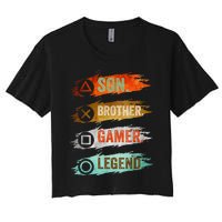 Gaming Gifts For Teenage 816 Year Old Gamer Women's Crop Top Tee