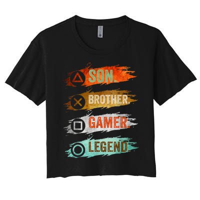 Gaming Gifts For Teenage 816 Year Old Gamer Women's Crop Top Tee