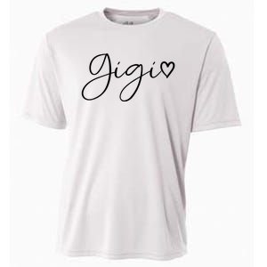 Gigi Gifts For Women Grandma Heart MotherS Day Gigi Cooling Performance Crew T-Shirt