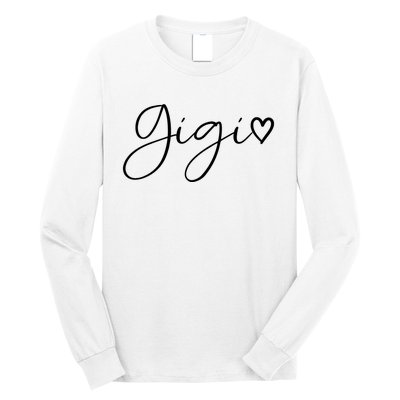 Gigi Gifts For Women Grandma Heart MotherS Day Gigi Long Sleeve Shirt