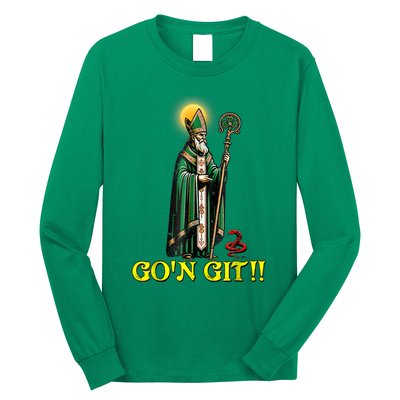 Gon Git Funny St Patricks Day Shamrock Irish Long Sleeve Shirt