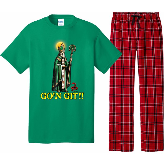 Gon Git Funny St Patricks Day Shamrock Irish Pajama Set