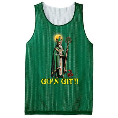 Gon Git Funny St Patricks Day Shamrock Irish Mesh Reversible Basketball Jersey Tank