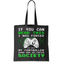 Gamer Gifts For Teen Boy If You Can Read This Video Game Tote Bag