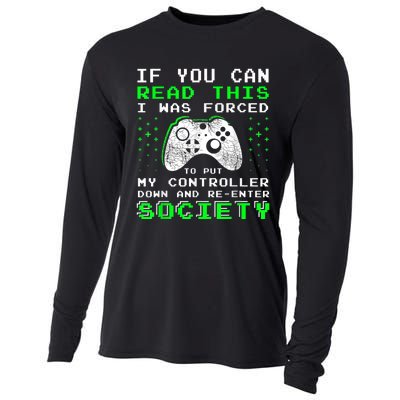 Gamer Gifts For Teen Boy If You Can Read This Video Game Cooling Performance Long Sleeve Crew