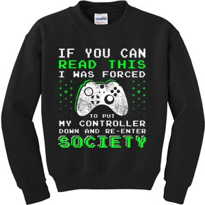 Gamer Gifts For Teen Boy If You Can Read This Video Game Kids Sweatshirt