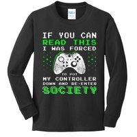 Gamer Gifts For Teen Boy If You Can Read This Video Game Kids Long Sleeve Shirt