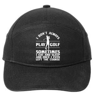 Golf Gifts For Golfer Funny Golfing Lovers Accessories 7-Panel Snapback Hat