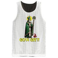 GOn Git Funny St Patricks Day Shamrock St Patty Party Iris Mesh Reversible Basketball Jersey Tank