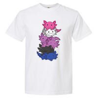 Genderfluid Gender fluid Pride LGBTQ Axolotl Animal Garment-Dyed Heavyweight T-Shirt