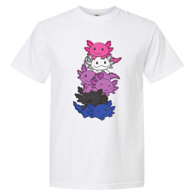 Genderfluid Gender fluid Pride LGBTQ Axolotl Animal Garment-Dyed Heavyweight T-Shirt