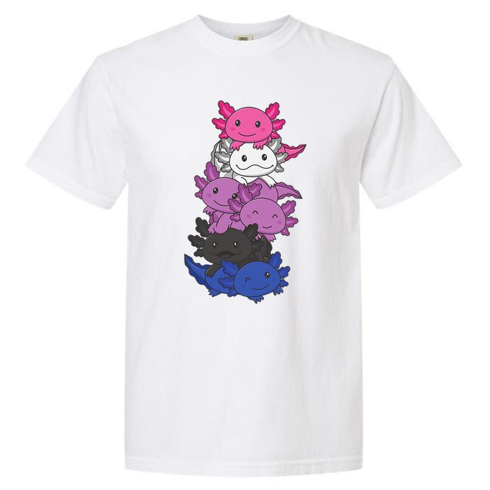 Genderfluid Gender fluid Pride LGBTQ Axolotl Animal Garment-Dyed Heavyweight T-Shirt