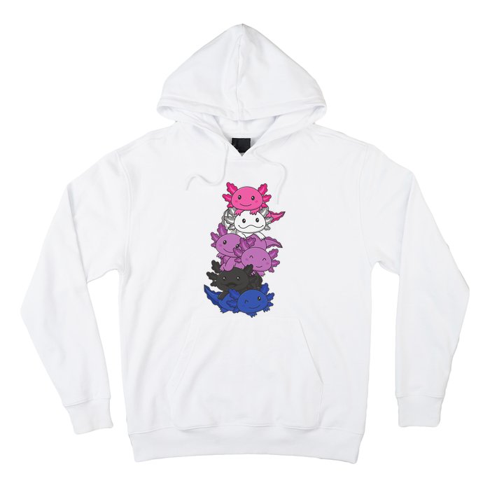 Genderfluid Gender fluid Pride LGBTQ Axolotl Animal Hoodie