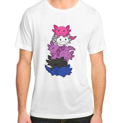 Genderfluid Gender fluid Pride LGBTQ Axolotl Animal Adult ChromaSoft Performance T-Shirt