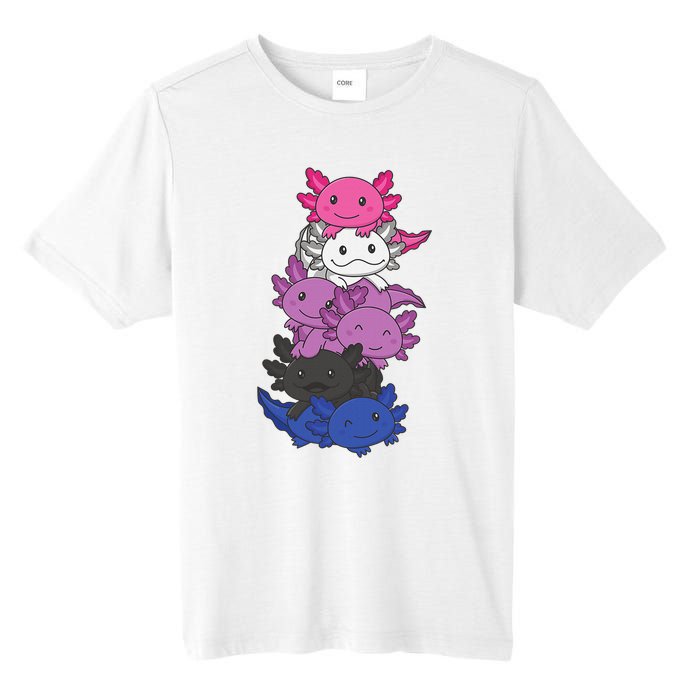 Genderfluid Gender fluid Pride LGBTQ Axolotl Animal Tall Fusion ChromaSoft Performance T-Shirt