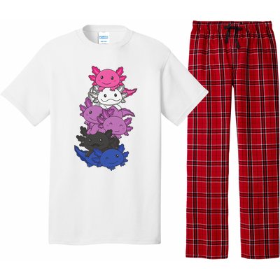 Genderfluid Gender fluid Pride LGBTQ Axolotl Animal Pajama Set