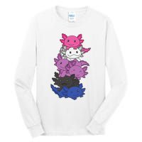 Genderfluid Gender fluid Pride LGBTQ Axolotl Animal Tall Long Sleeve T-Shirt