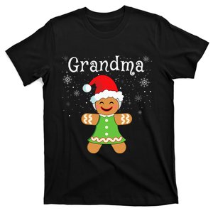 Grandma Gingerbread Family Matching funny Christmas T-Shirt