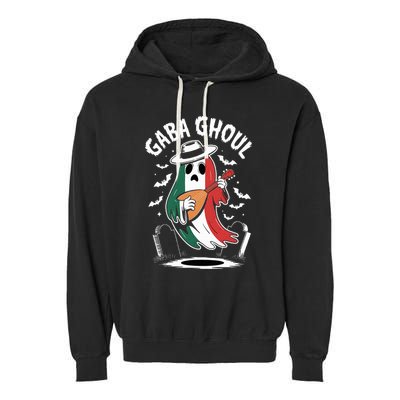 Gaba Ghoul Funny Ghost Italian Gabagool Garment-Dyed Fleece Hoodie