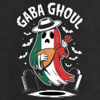 Gaba Ghoul Funny Ghost Italian Gabagool 7 Panel Mesh Trucker Snapback Hat