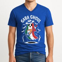 Gaba Ghoul Funny Ghost Italian Gabagool V-Neck T-Shirt