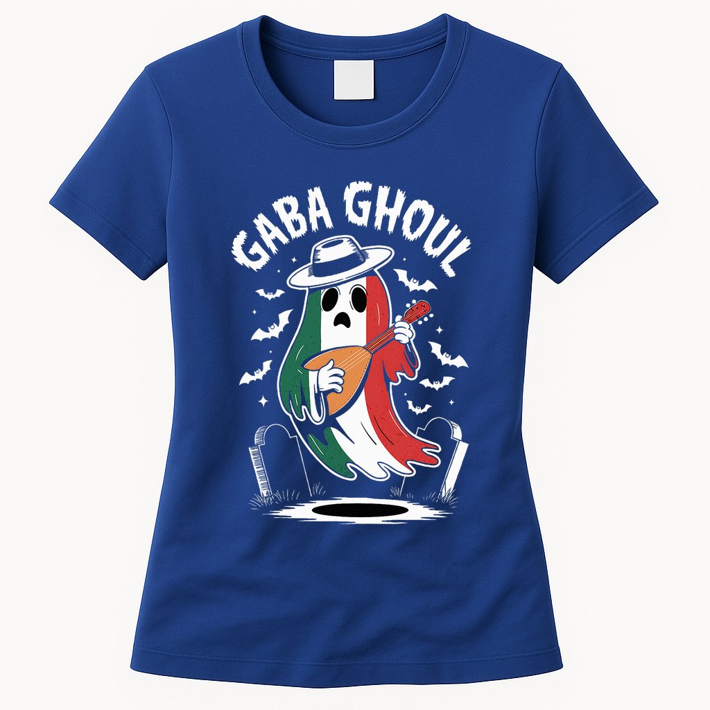 Gaba Ghoul Funny Ghost Italian Gabagool Womens T-Shirt