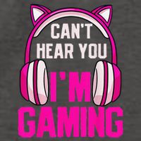 Gamer Girl Funny Gaming I Can't Hear You I'm Gaming Vector Backpack