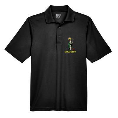 GOn Git Funny St Patricks Day Shamrock Irish Men's Origin Performance Pique Polo