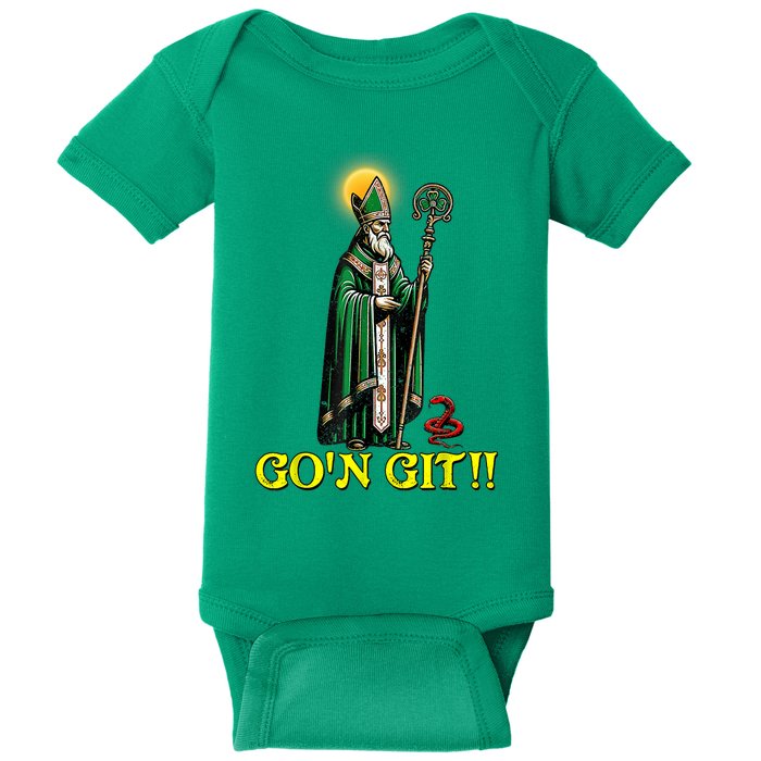 GOn Git Funny St Patricks Day Shamrock Irish Baby Bodysuit