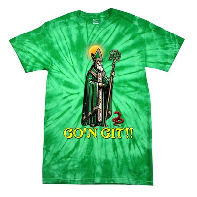 GOn Git Funny St Patricks Day Shamrock Irish Tie-Dye T-Shirt