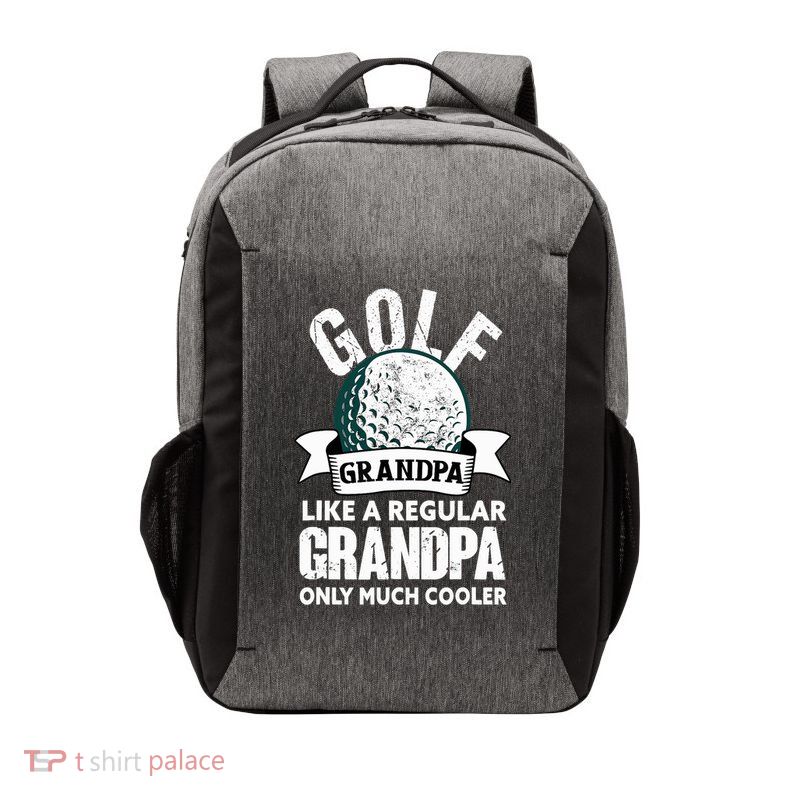 Golf Grandpa Funny Golfing Golfer Grandfather Vector Backpack