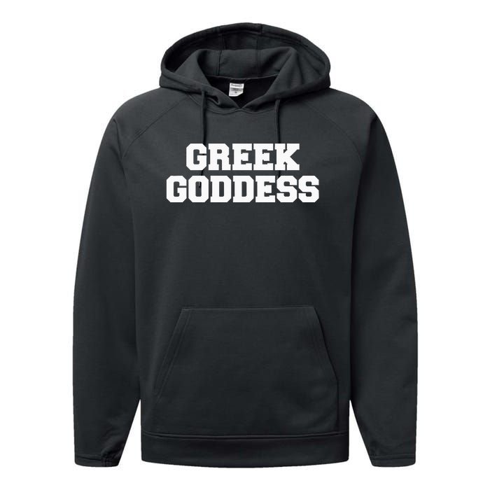 Greek Goddess Funny Fraternity College Frat Party Greek Performance Fleece Hoodie