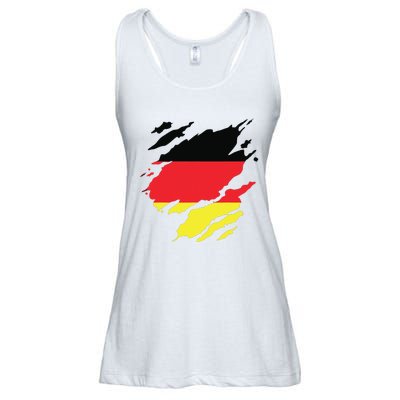 Germany German Flag Heritage Ladies Essential Flowy Tank