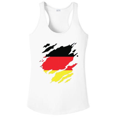 Germany German Flag Heritage Ladies PosiCharge Competitor Racerback Tank