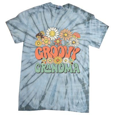 Groovy Grandma Floral Hippie Retro Daisy Flower Mothers Day Tie-Dye T-Shirt