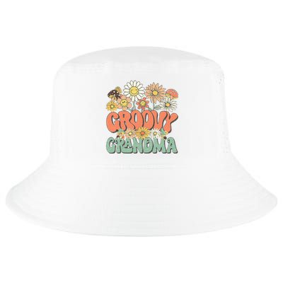 Groovy Grandma Floral Hippie Retro Daisy Flower Mothers Day Cool Comfort Performance Bucket Hat