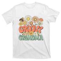 Groovy Grandma Floral Hippie Retro Daisy Flower Mothers Day T-Shirt