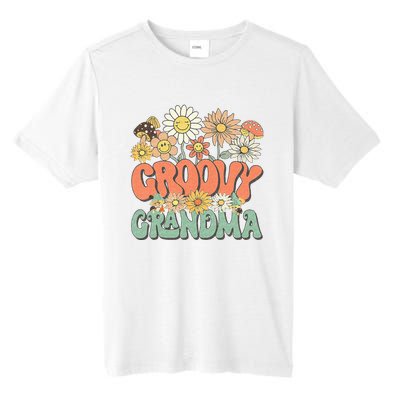 Groovy Grandma Floral Hippie Retro Daisy Flower Mothers Day Tall Fusion ChromaSoft Performance T-Shirt