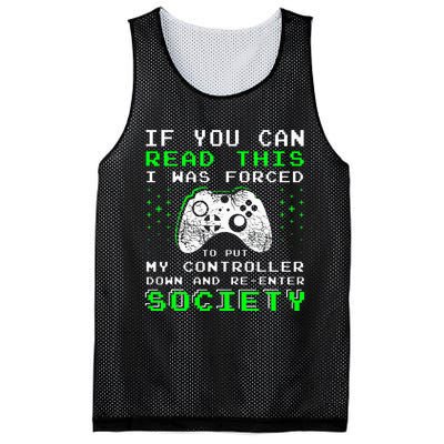 Gamer Gifts For Teen If You Can Read This Video Game Mesh Reversible Basketball Jersey Tank