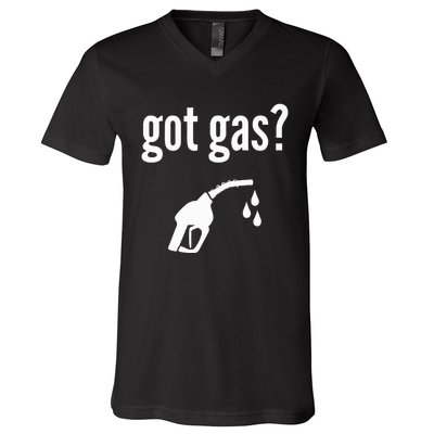 Got Gas Funny Gas Pump Got Gas V-Neck T-Shirt