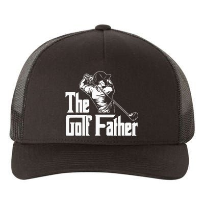 Golf Golfer Father Golfing Player Ball Course Putter Caddy Yupoong Adult 5-Panel Trucker Hat