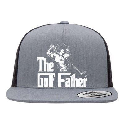 Golf Golfer Father Golfing Player Ball Course Putter Caddy Flat Bill Trucker Hat