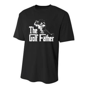 Golf Golfer Father Golfing Player Ball Course Putter Caddy Youth Performance Sprint T-Shirt