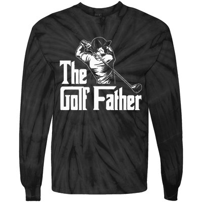 Golf Golfer Father Golfing Player Ball Course Putter Caddy Tie-Dye Long Sleeve Shirt