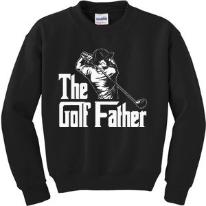 Golf Golfer Father Golfing Player Ball Course Putter Caddy Kids Sweatshirt