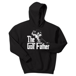 Golf Golfer Father Golfing Player Ball Course Putter Caddy Kids Hoodie