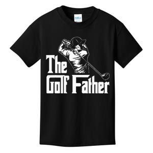 Golf Golfer Father Golfing Player Ball Course Putter Caddy Kids T-Shirt