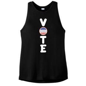 Great Gift For Vote Usa Flag Vote Elections Ladies PosiCharge Tri-Blend Wicking Tank