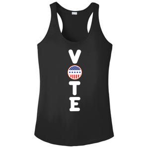 Great Gift For Vote Usa Flag Vote Elections Ladies PosiCharge Competitor Racerback Tank