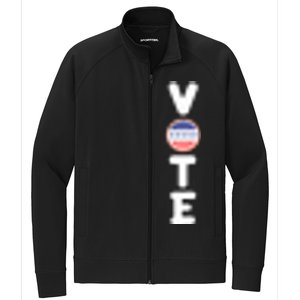 Great Gift For Vote Usa Flag Vote Elections Stretch Full-Zip Cadet Jacket